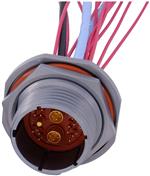 Circular MIL Spec Contacts Amphe-Lite Metal, Ja m Nut Receptacle, 21