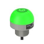 Beacons K50 Pro Touch Series: 3-Color RGB Touch Sensor; 12-30 V dc; FDA-Grade Polycarbonate; IP67 IP69K; Bimodal, NO, Momentary; Multicolor; 150 mm (6 in) 5-pin M12 PVC Pigtail QD