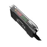 Fibre Optic Sensors DF-G2 Green Beam High Speed Dual Display Fiber Amplifier; Range: Depends on Fiber; Input 10-30 V dc; Outputs: 1 PNP; 2 m 4-conductor PVC Cable