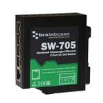 Unmanaged Ethernet Switches Hardened Industrial 5 Port 10/100 Ethernet Switch