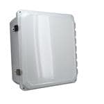 Enclosures, Boxes & Cases Gray hinged cover IP68 N6P PC Enlc with Adj. panel height (15.2 x 13.2 x 7.7)