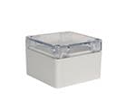 Enclosures, Boxes & Cases IP68 NEMA 6P Box with Clear Cover (3.2 X 3.2 X 2.2 In)