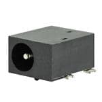 DC Power Connectors power jack, 1.0 x 3.8 mm, rt, SMT, high current, 1 switch, T&R package