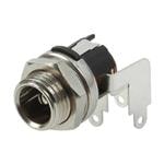 DC Power Connectors power jack, 2.5 x 5.5 mm, horizontal, panel mount, 1 switch