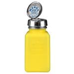 Liquid Dispensers & Bottles PURE-TOUCH, YELLOW, DURASTATIC SQUARE, HDPE, 6 OZ