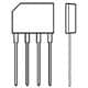 Diodes Incorporated KBP08G
