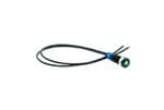Industrial Panel Mount Indicators / Switch Indicators 6mm Grn LED 2.8V Wired Blk IP67