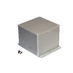 Enclosures, Boxes & Cases ABS w/Bottom Flange 4.7x4.7x3.5" Grey