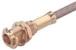 RF Connectors / Coaxial Connectors MCX straight bulkhead cable jack(f)