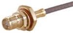 RF Connectors / Coaxial Connectors SMA straight bulkhead cable jack(f)