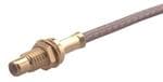 RF Connectors / Coaxial Connectors SMC straight bulkhead cable jack(f)