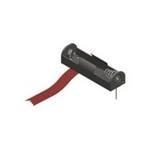 Cylindrical Battery Contacts, Clips, Holders & Springs AAA PC mnt w/ribbon Plastic btty holder