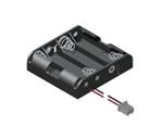 Cylindrical Battery Contacts, Clips, Holders & Springs 4 AAA CELL HOLDER W/PC CONNECTOR