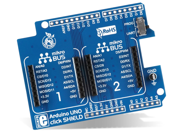 Arduino UNO click shield - Mikroe | Mouser