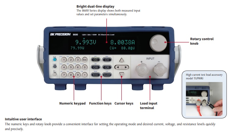 Chart - B&K Precision 8600 Series Programmable DC Electronic Load Chart - B&K Precision 8600 Series Programmable DC Electronic Load