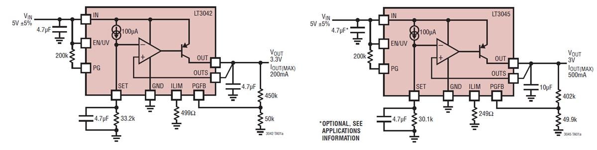 Application Circuit Diagram - Analog Devices Inc. LT304x PSRR Linear Regulators Application Circuit Diagram - Analog Devices Inc. LT304x PSRR Linear Regulators