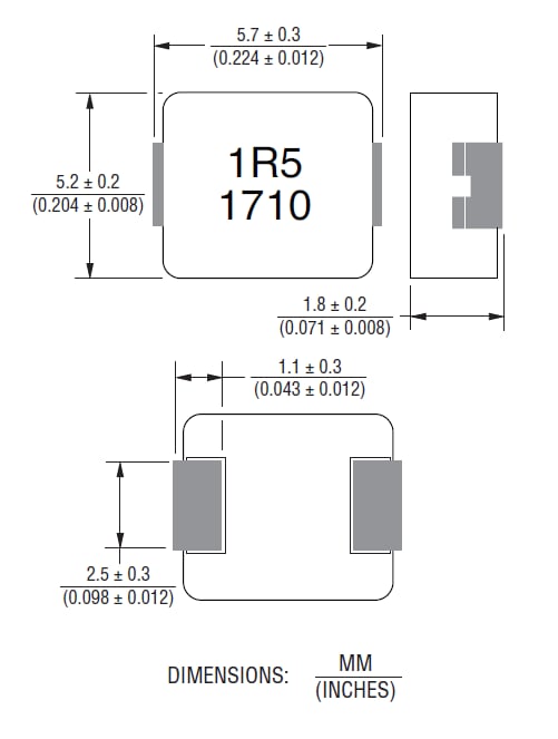 SRP5020TA Shielded Power Inductors Bourns Mouser