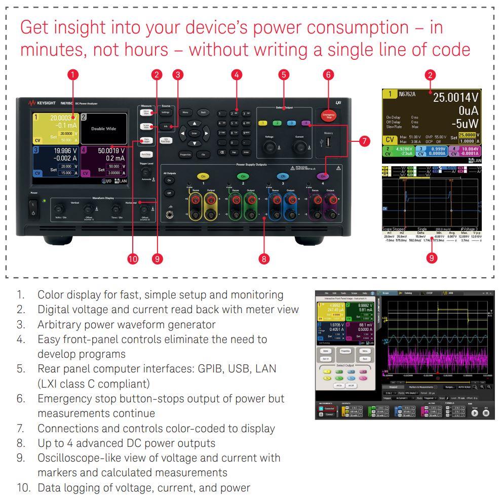 N6705C DC Power Analyzers - Keysight Technologies | Mouser