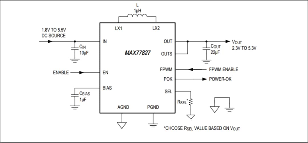 MAX77827 Switch BuckBoost Converter Maxim Mouser