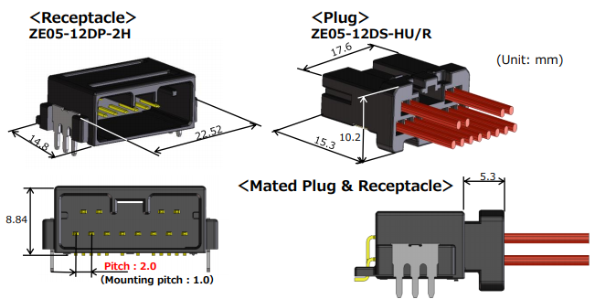 Hirose ～　0605 Hirose ～ 0605 Hirose ～ 0605 ZX Micro-USB Connectors - Hirose