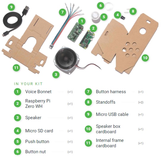aiy voice kit google home
