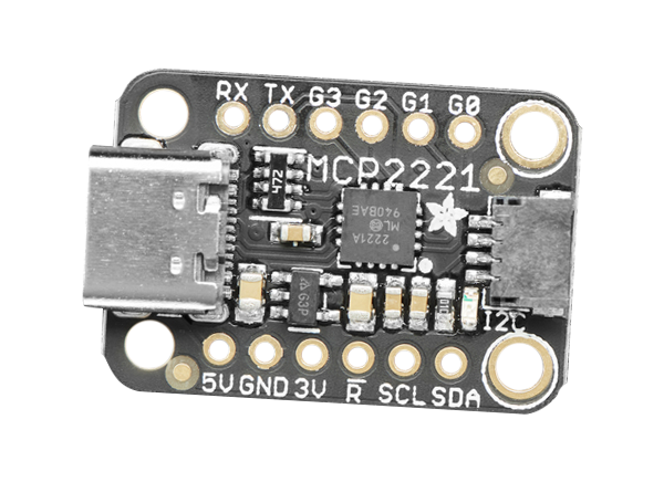 udkast ske Borgmester MCP2221A USB to GPIO ADC I2C Breakout Board - Adafruit | Mouser