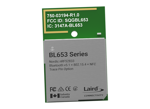 BL653 Series Bluetooth 5.1 802.15.4 NFC Modules - Laird