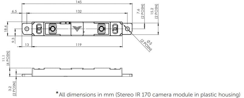 Stereo IR 170 Camera Module Evaluation Kit - Ultraleap | Mouser