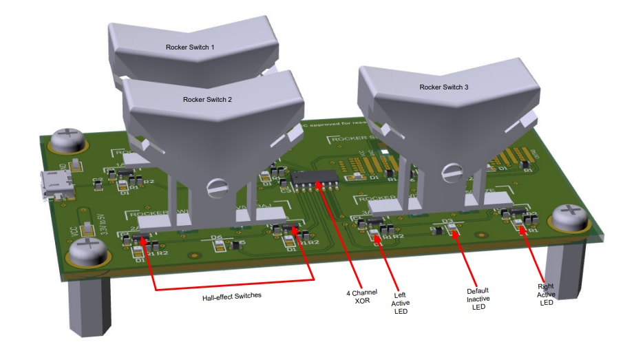 HALL-HMI-ROCKER-EVM Evaluation Module - TI | Mouser