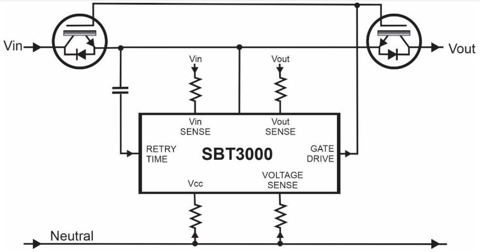 SBT3000 Power Line Smart AC Switch Controller SiliconBrite Mouser