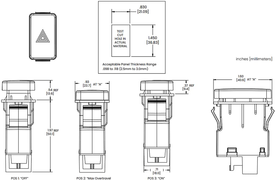 GP Pushbutton Switches Carling Mouser