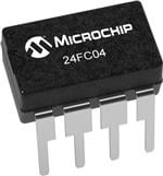 EEPROM 4Kb I2C EEPROM, 1MHz 1.7-5.5V, 8-PDIP, EXT W/HALF ARRAY WP