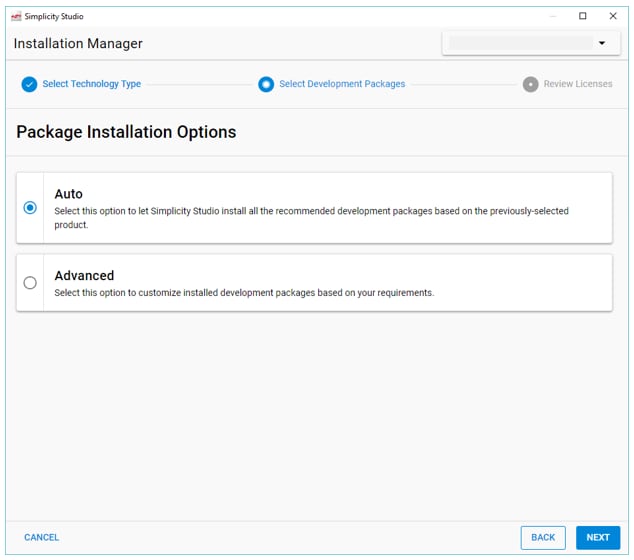 Installation Manager Package Installation Options