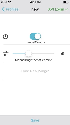 The finished user interface (UI)