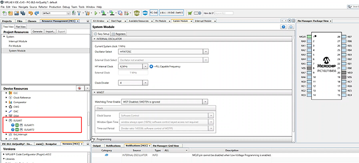 MCC configuration – EUSART 2