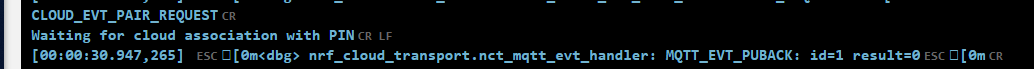 Device selection in the nRF Connect Programmer app