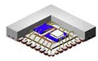 A rechargeable solid state battery bare die packaged side by side with an integrated circuit.