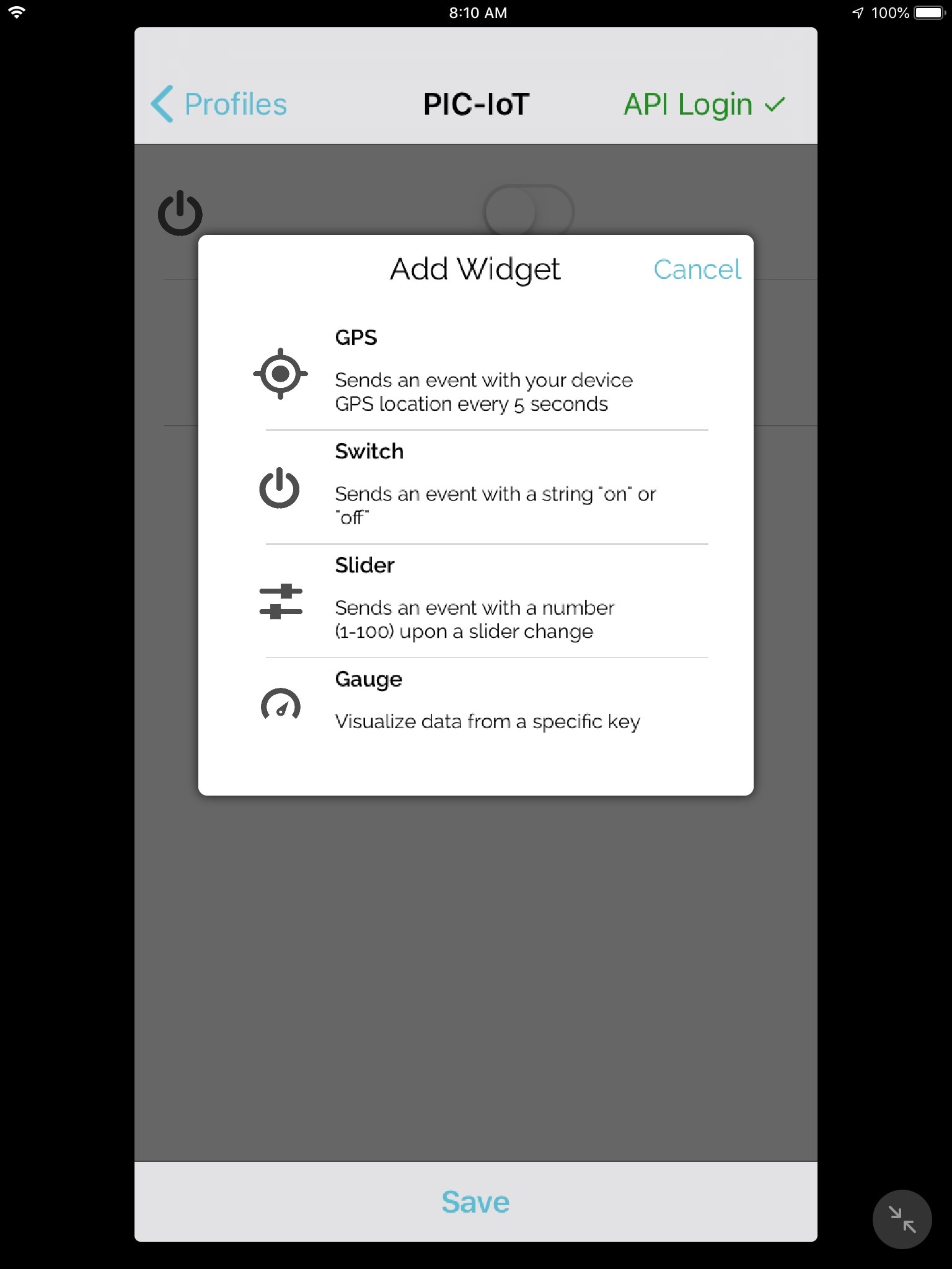Adding a Widget