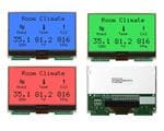 LCD Graphic Display Modules & Accessories COG FSTN+ 128x64 RGB SPI Intf