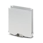 Enclosures for Industrial Automation DIN rail housing  Lower housing part with metal foot catch  width: 25 mm  height: 100 mm  depth: 108.35 mm  color: light gray (7035)  cross connection: DIN rail connector (optional)  number of positions cross connector: 8