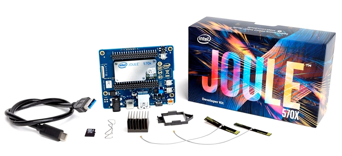 Figure 6: Intel's Joule 570 compute module is smaller than a credit card