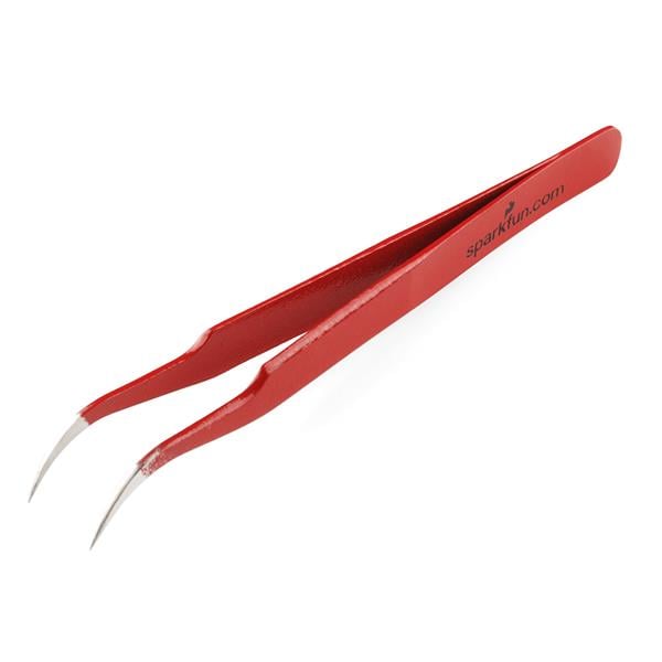 Fine tip curved tweezers - ESD safe