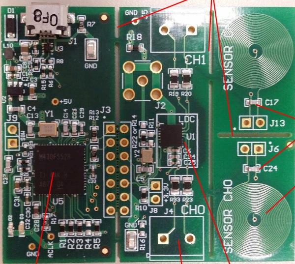 LDC1314KEYPAD-EVM