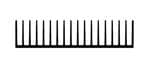 Heat Sinks Extrusion Cut to Length, 12.203" W, 36" L, Flatback Heat Sink 16632