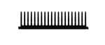 Heat Sinks Extrusion Cut to Length, 6.5" W, 36" L, Flatback Heat Sink xx8403 16499