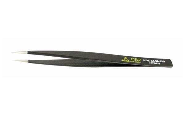 Wiha ESD Safe Tweezers 7A SA - Curved Extra Fine 120mm - 44510